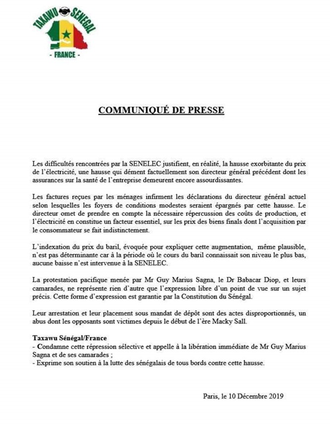 taxawu france prix électricité