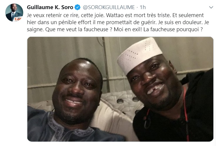 Soro Guillaume pleure son ami Wattao 1 soro wattao