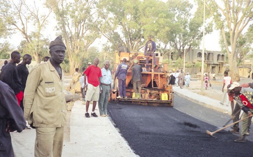 travaux routiers autoroute
