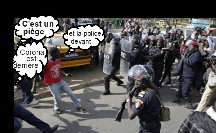 piège corona et police