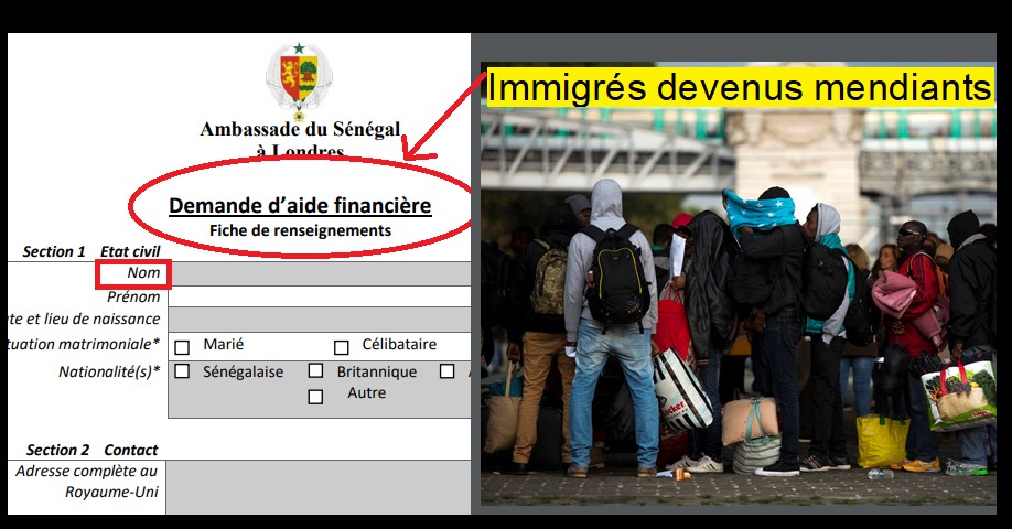 immigrés mendiants