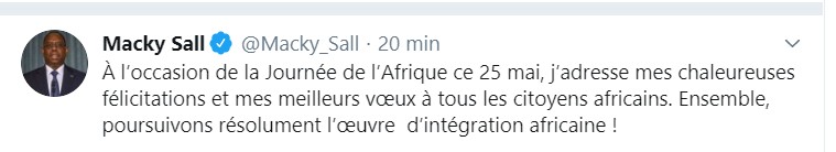 macky sall journée afrique