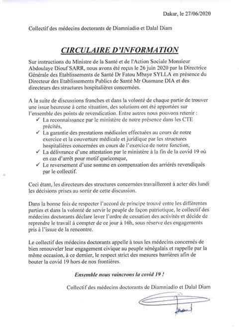 Covid-19 : Les médecins doctorants mettent fin à leur grève 1 com docteur