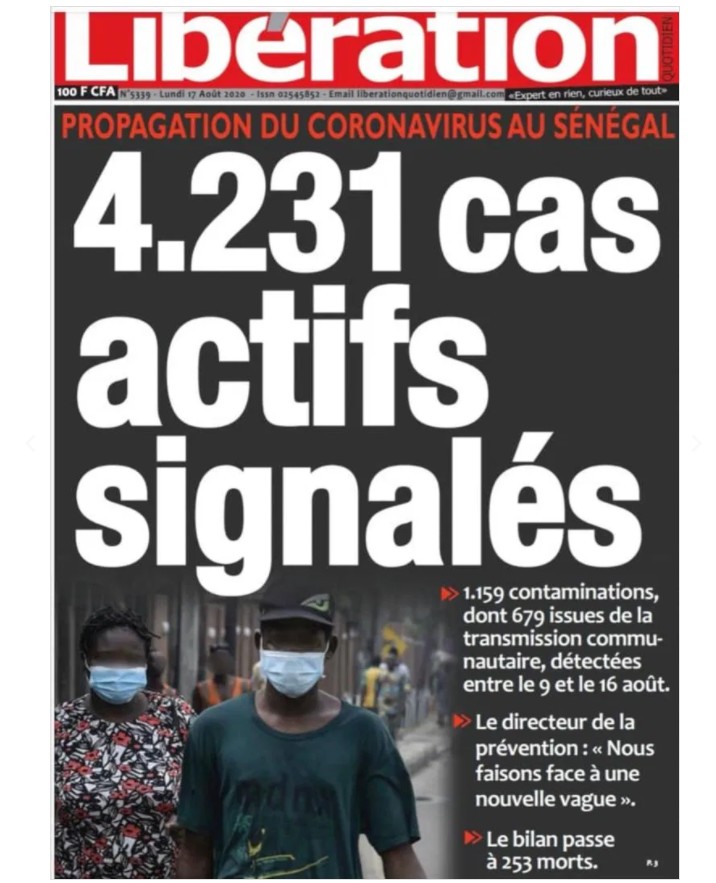 Revue de presse...Magal de Touba et Covid-19 à la UNE 1 magal