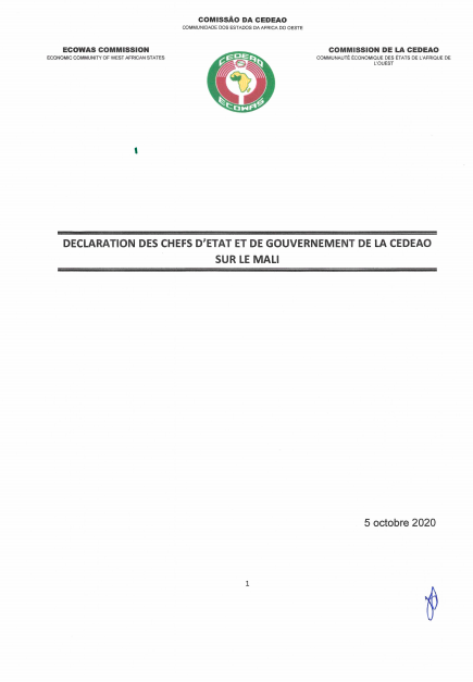 Urgent-Mali : Les Sanctions de la Cedeao lévées ! 1 Capture decran 103