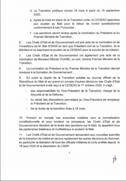 Urgent-Mali : Les Sanctions de la Cedeao lévées ! 3 Capture decran 105