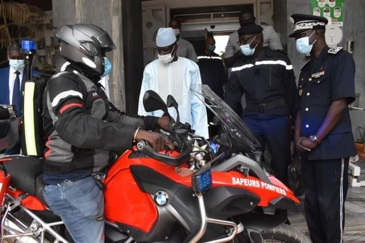 La Brigade Nationale des Sapeurs Pompiers se dote d'une nouvelle flotte de motos d'intervention 1 FB IMG 1601555421943