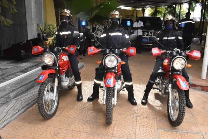La Brigade Nationale des Sapeurs Pompiers se dote d'une nouvelle flotte de motos d'intervention 3 FB IMG 1601555457221