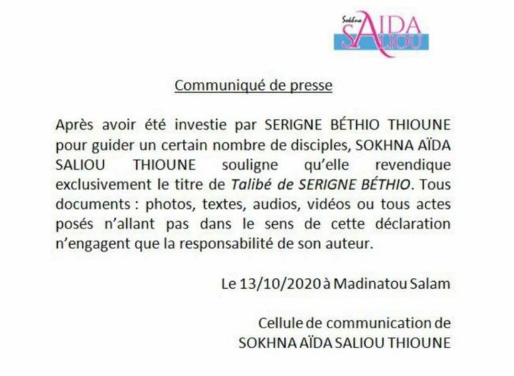 aida diallo communique