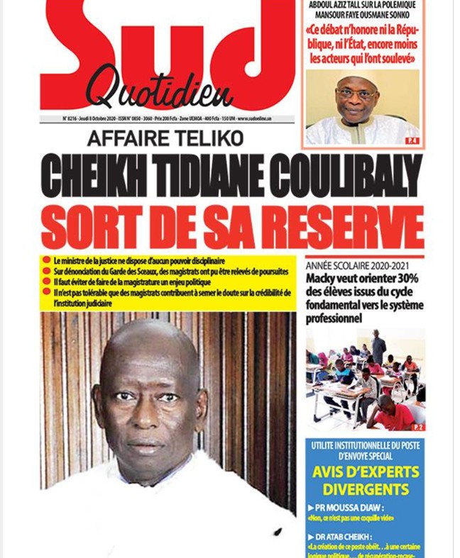 Revue de presse...La crise des magistrats à la UNE 1 magistrat