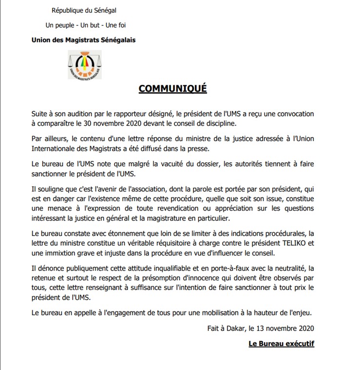 L’UMS en danger…les magistrats sonnent la révolte 1 ums