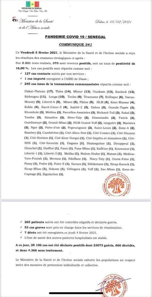 Sénégal-Bilan-Covid : Sept (7) nouveaux décès annoncés ce Vendredi 1 147223553 451389169607998 127520919038414828 n