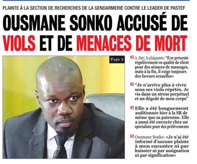 Sonko accusé de viol par une...masseuse 1 sonko