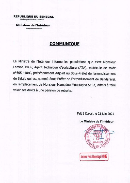 Un sous-préfet mort nommé en Conseil des ministres...Antoine Diome rectifie le tire 1 203278295 538304620916452 5828865527850614074 n