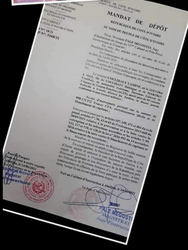 Côte d’Ivoire : ce DG détourne 998 millions FCFA… 1 dg
