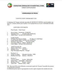 liste lions du senegal