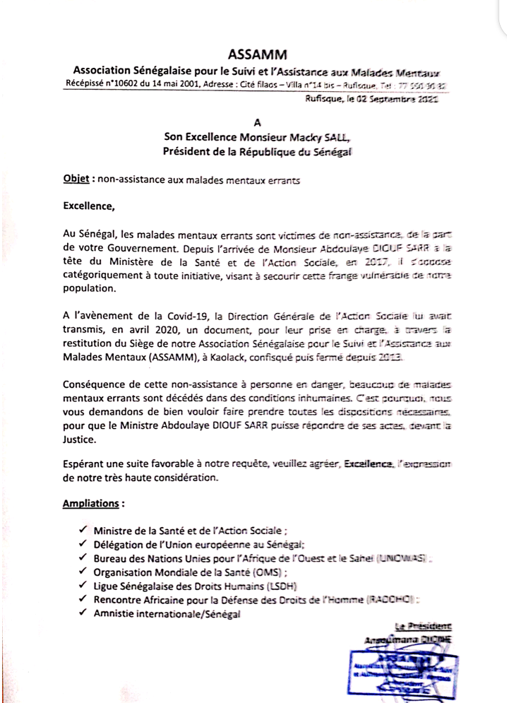 Les malades mentaux vilipendent Diouf Sarr devant les institutions internationales 1 Screenshot 20210902 205134