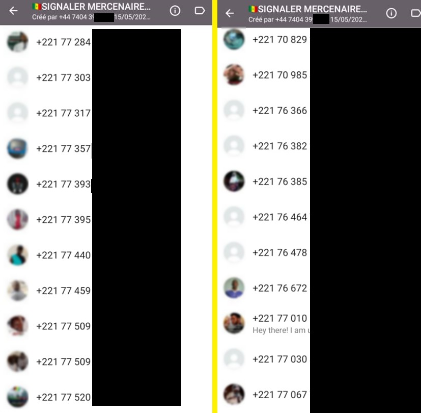 groupe pastef mercenaire