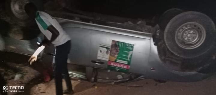 Bignona : Le véhicule de PASTEF se renverse après des visites de proximité 22 Bignona : Le véhicule de PASTEF se renverse après des visites de proximité