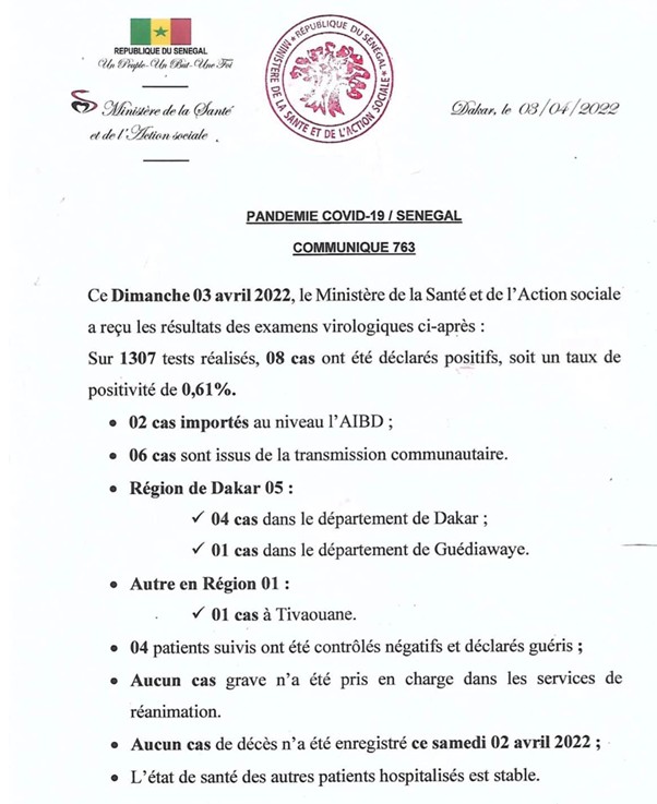 covid 03 avril 2022 A