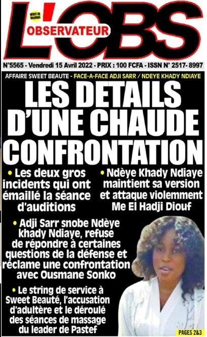 Adji Sarr a accusé sa patronne de coucher avec...Sonko 2 adji