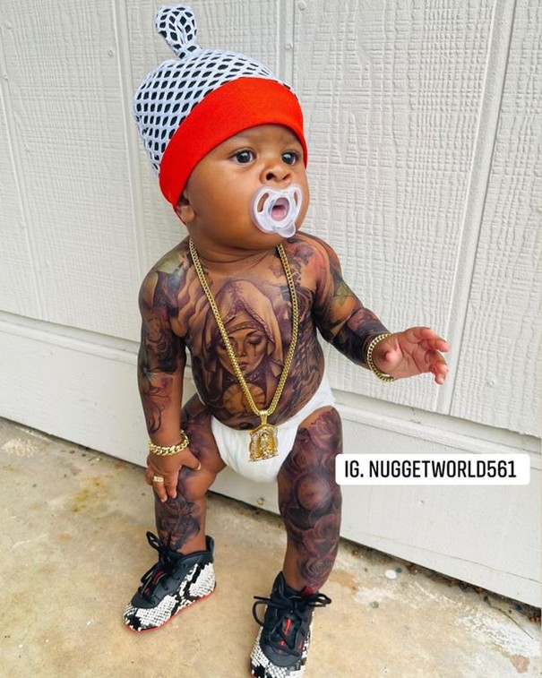 Une mère transforme son bébé en « voyou »-Photos 3 bébé