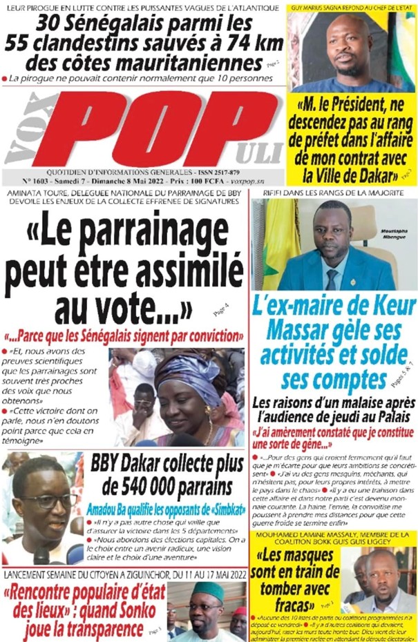 Revue de presse…Les élections Législatives à la UNE 1 du