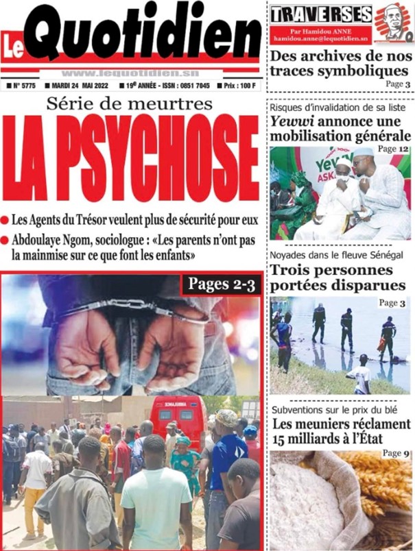 Revue de presse…Yewwi Askan Wi et l'insécurité à la UNE 4 yewwi