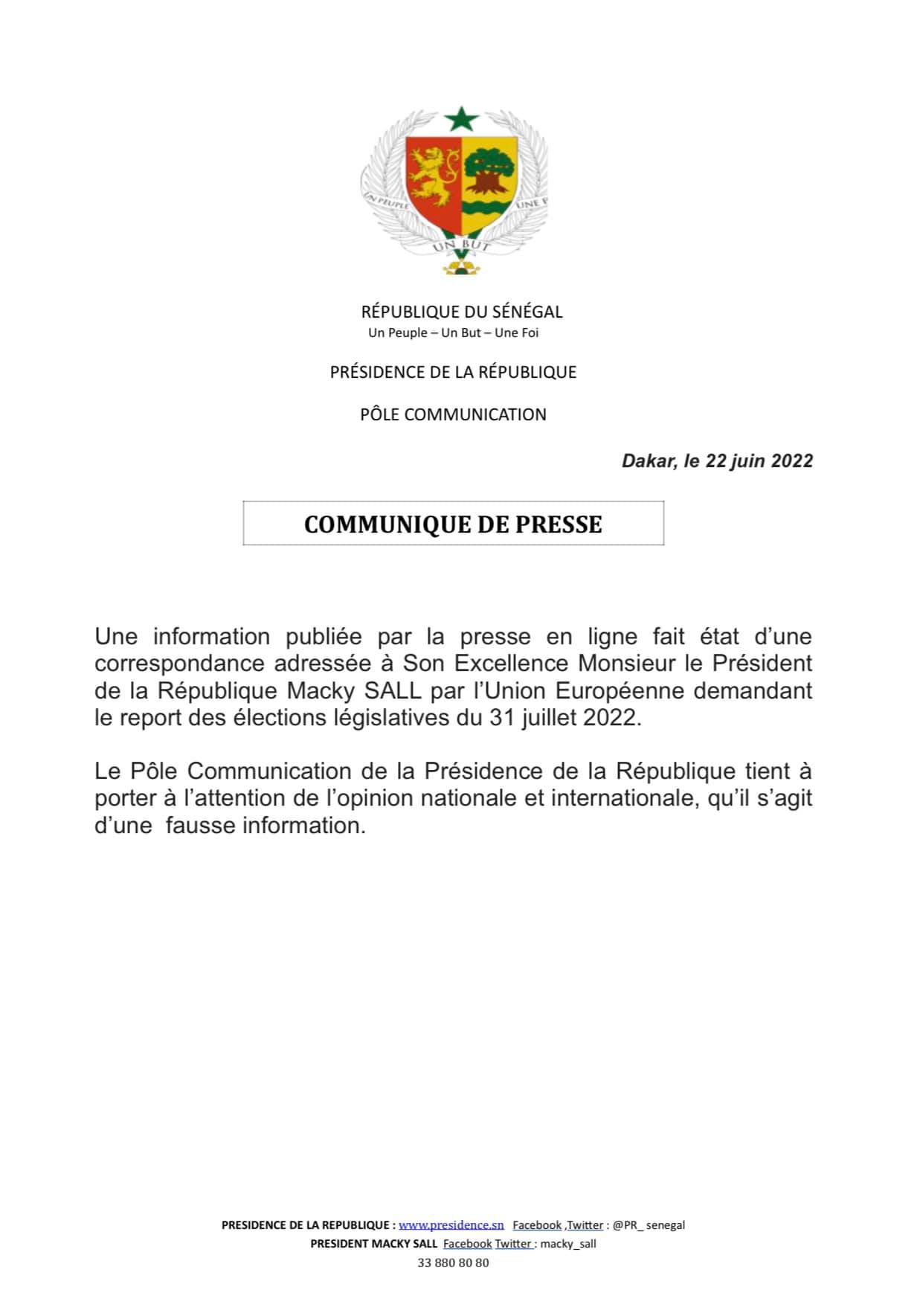 Lettre de l'UE à Macky pour le report des législatives : La Présidence dément ! 1 289787592 396500552511523 3994175440645155960 n