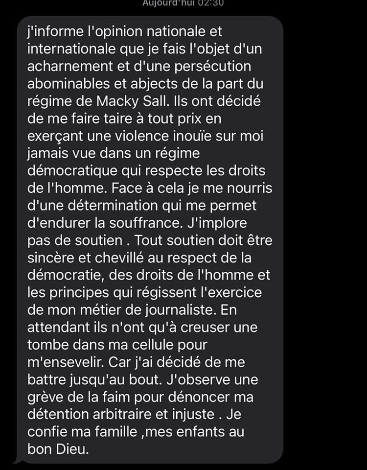 Pape Alé Niang annonce une nouvelle grève de la faim 1 320926424 680758210123534 536341670500893057 n