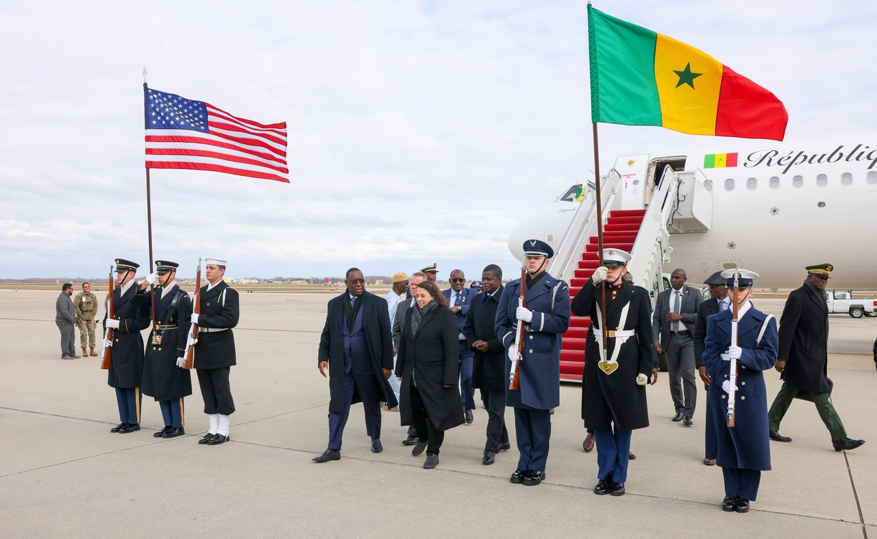 Macky Sall est arrivé à Washington (images) 1 Macky USA