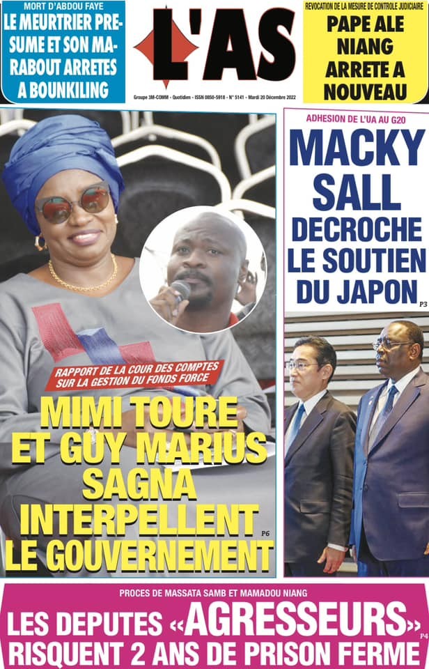 Revue de presse : Le rapport de la cour des comptes et le procès des députés de l’opposition à la Une 1 rapport