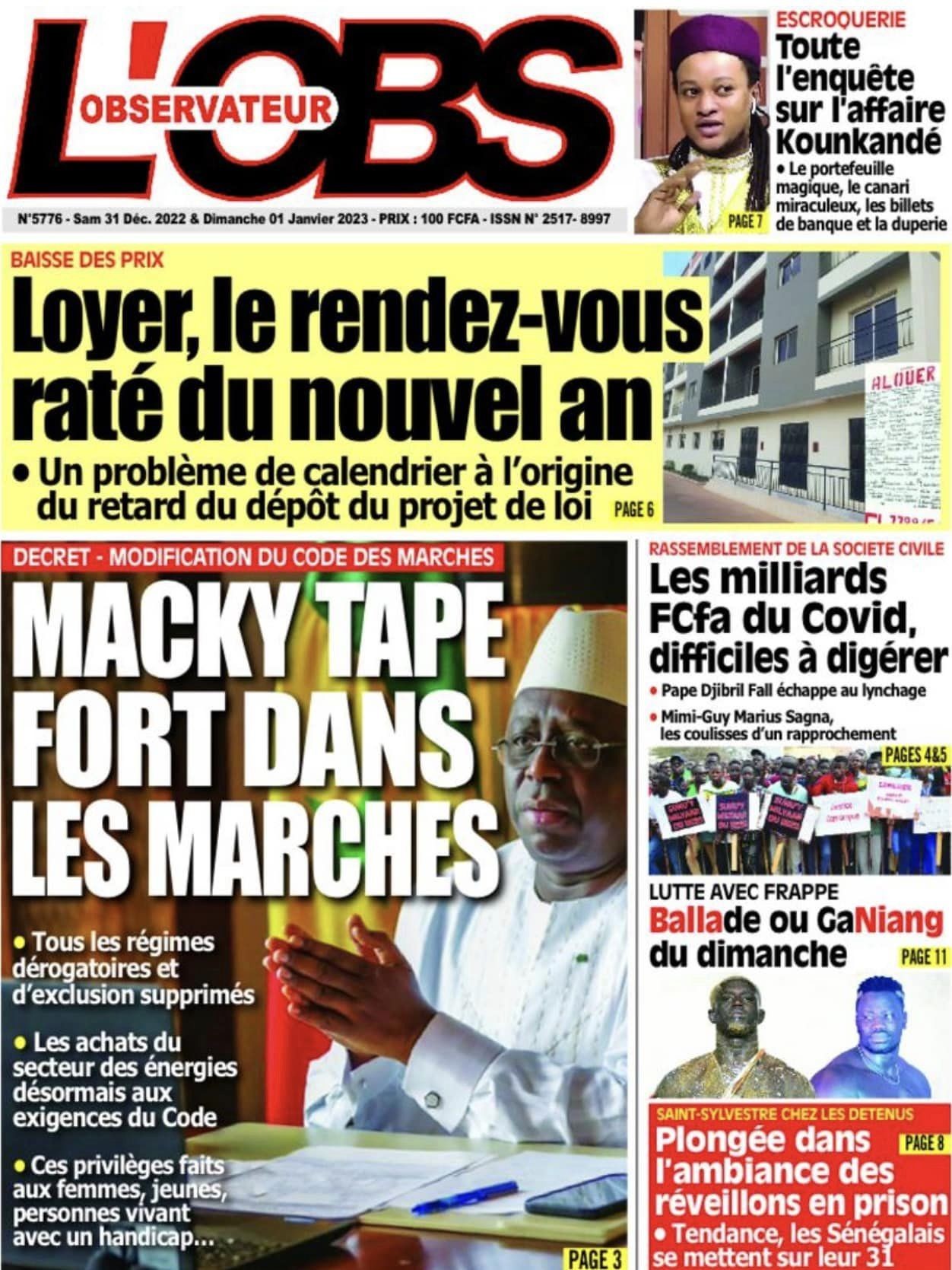 Revue de presse…Les quotidiens font le bilan de l'année 2 quotidien