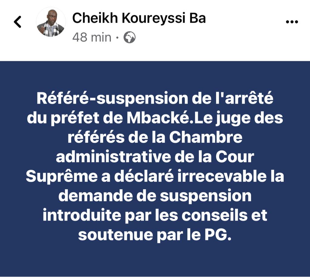 Meeting de Mbacké: Le recours de Sonko jugé irrecevable 1 IMG 20230210 WA0093