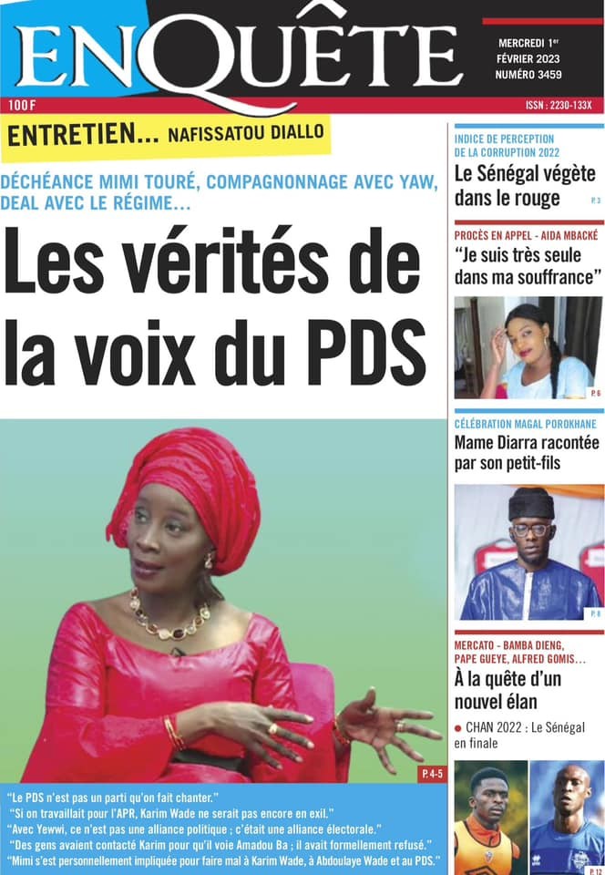 Revue de presse : la corruption au Sénégal à la UNE 1 corruption