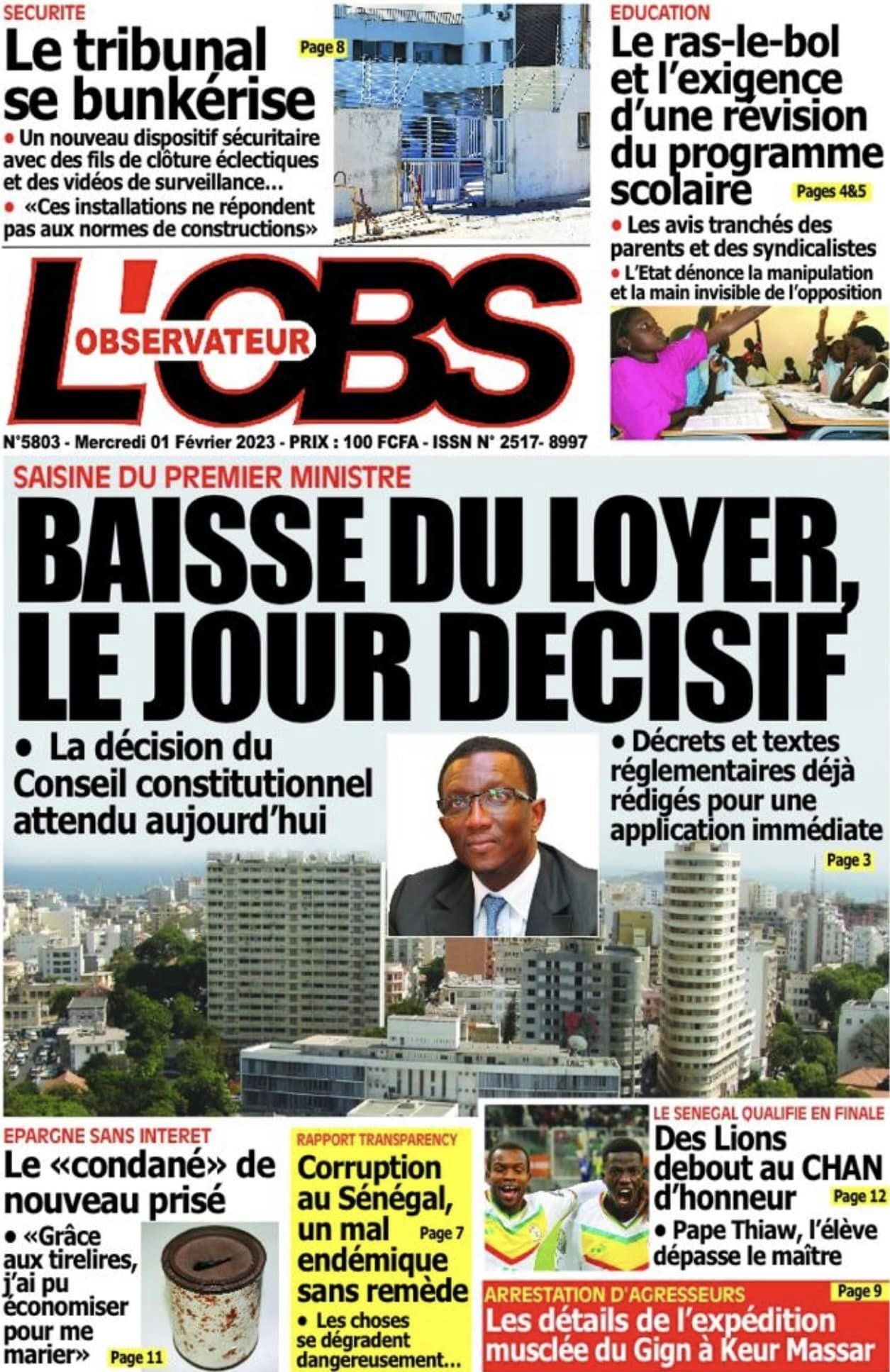 Revue de presse : la corruption au Sénégal à la UNE 2 corruption