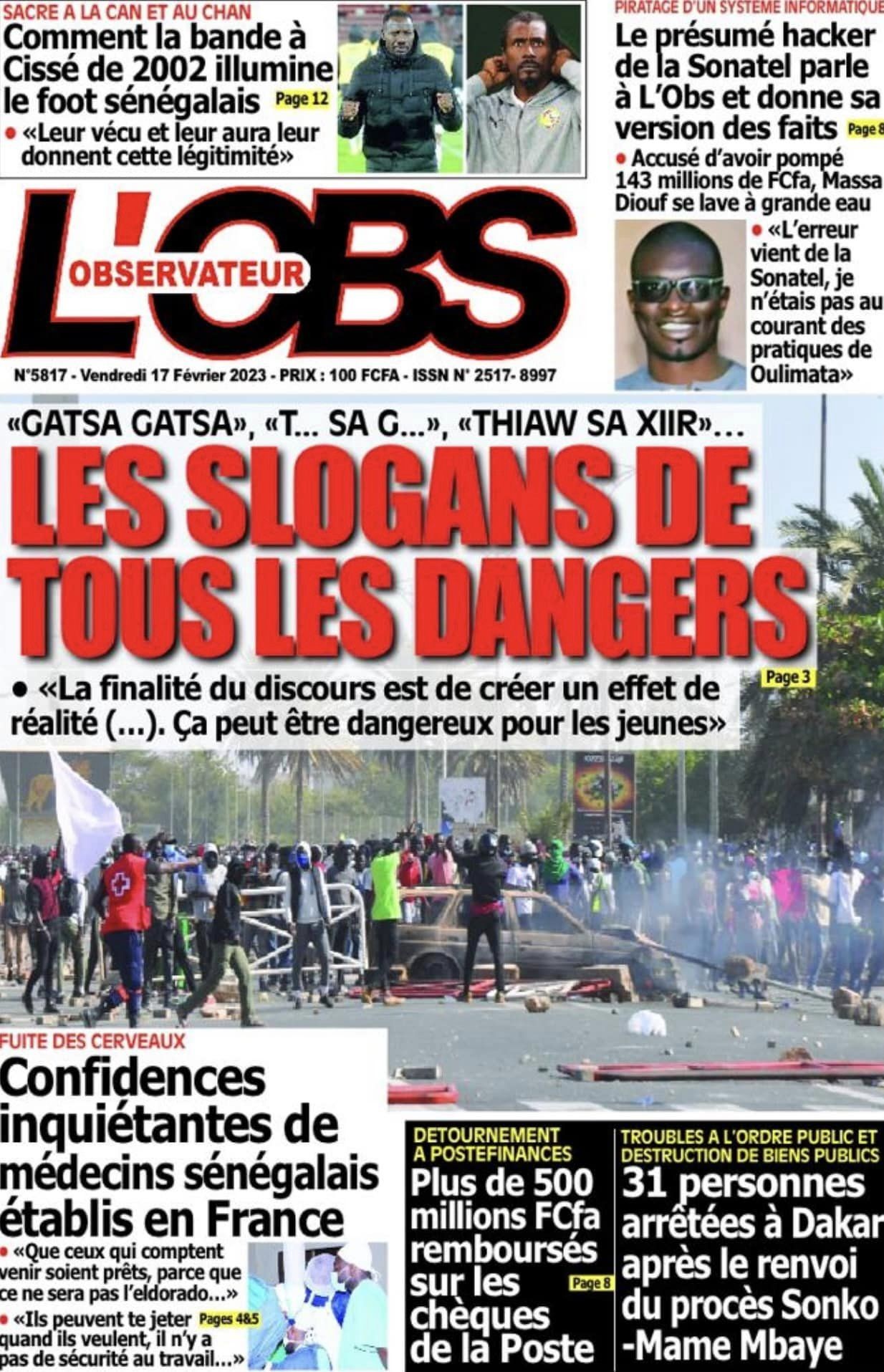 Revue de presse : Sonko, Macky et l'Union Africaine à la UNE 2 africa