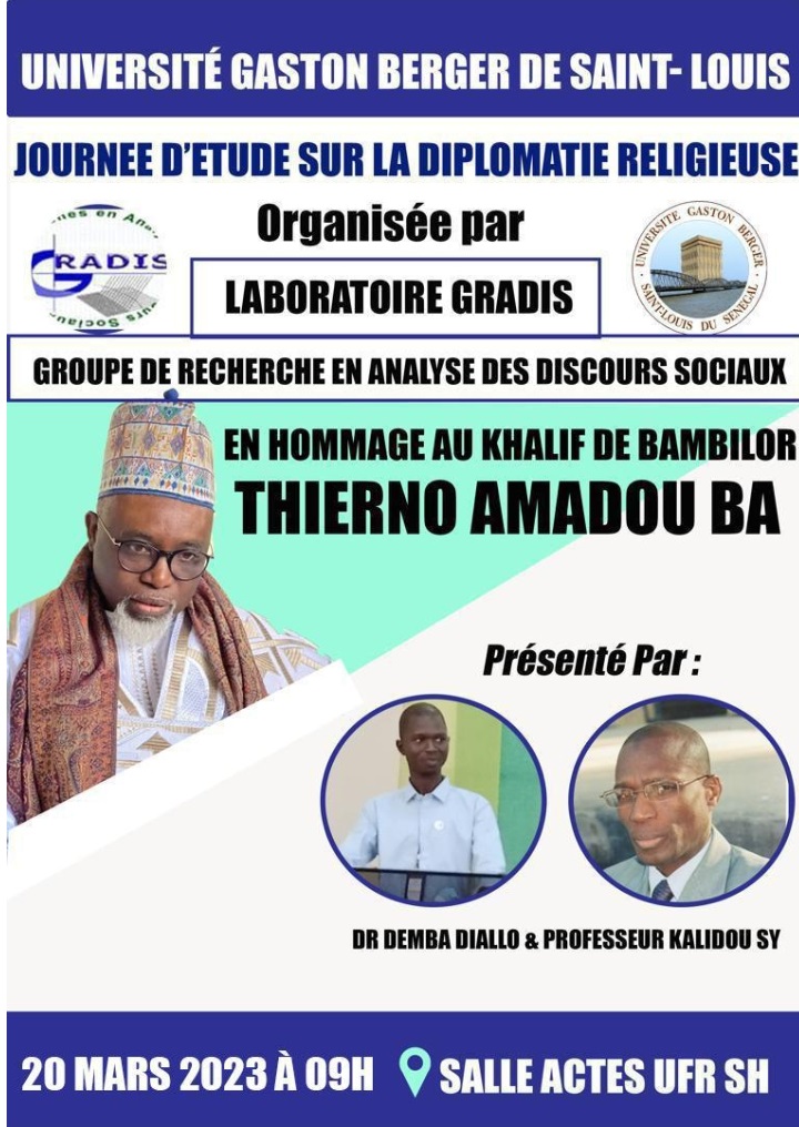 Le laboratoire GRADIS de l’UGB honore le khalife de Bambilor 1 Screenshot 20230318 132903 WhatsApp