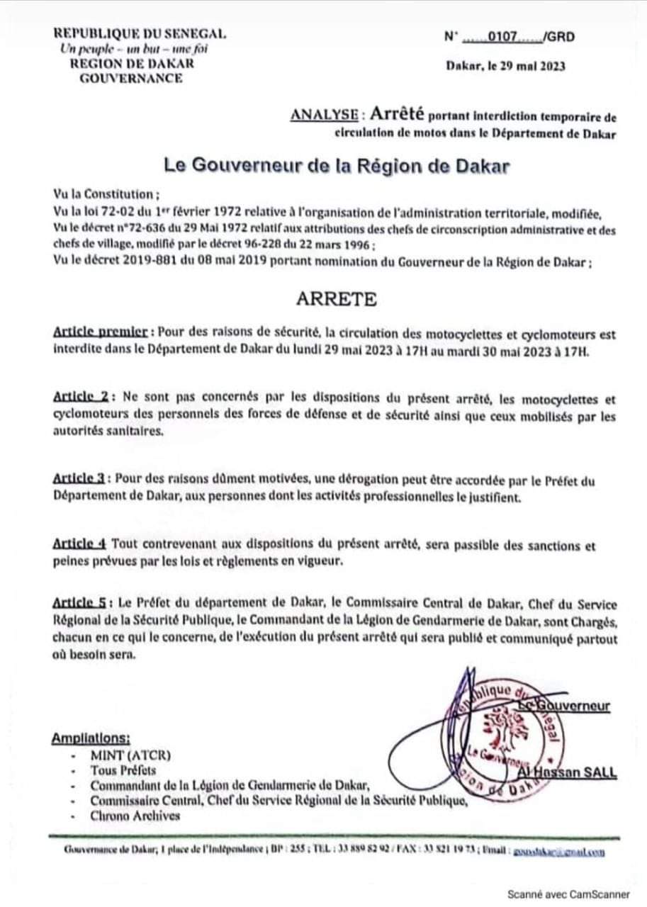 La circulation des motos encore arrêtée (document) 1 FB IMG 1685387198441