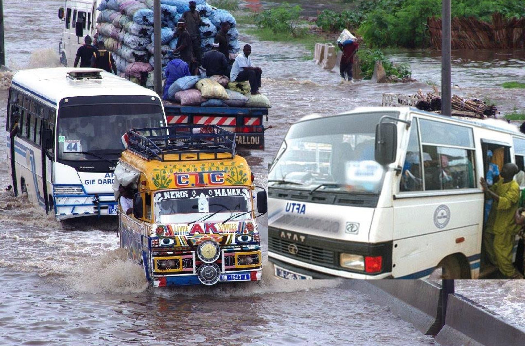 Inondations à Dakar : fortes perturbations sur le BRT, le TER et le réseau routier 13 Inondations à Dakar : fortes perturbations sur le BRT, le TER et le réseau routier