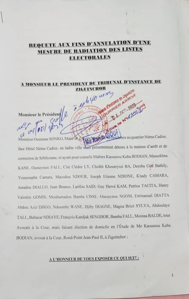 Réhabilitation de Sonko...Ses avocats optimistes (document) 1 avocats
