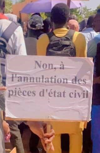 Problème de l'état civil, les populations de Mbacké ont marché ce samedi 4 mbacke etat 1
