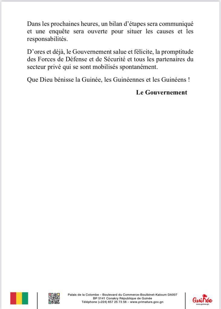 Explosion en Guinée : 14 morts enregistrés (Gouvernement) 2 410235406 694074566147772 4656521944366896774 n 3195