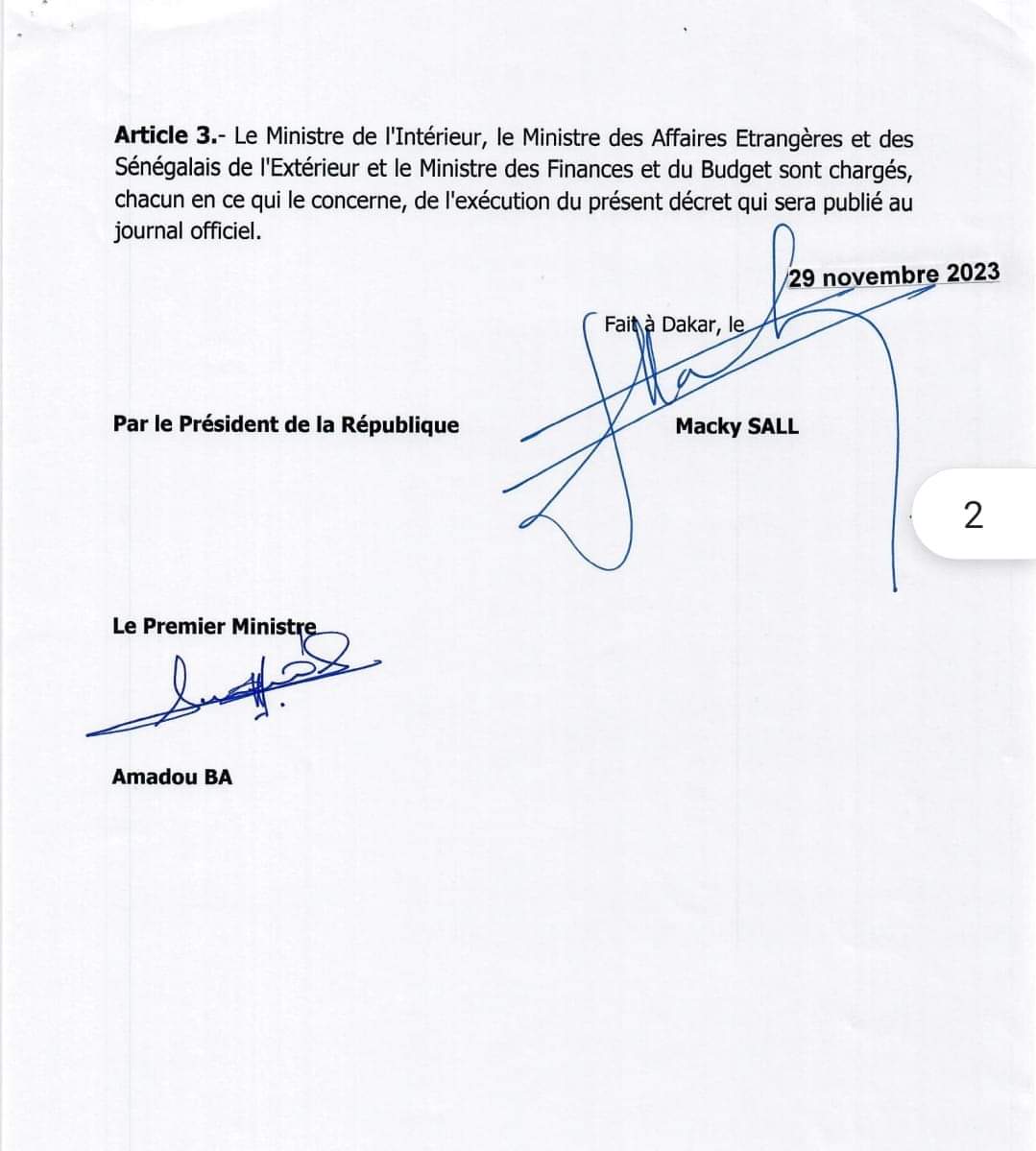 Présidentielle 2024 : Macky Sall a signé le décret invitant les sénégalais à voter le 25 2 FB IMG 1701648384729