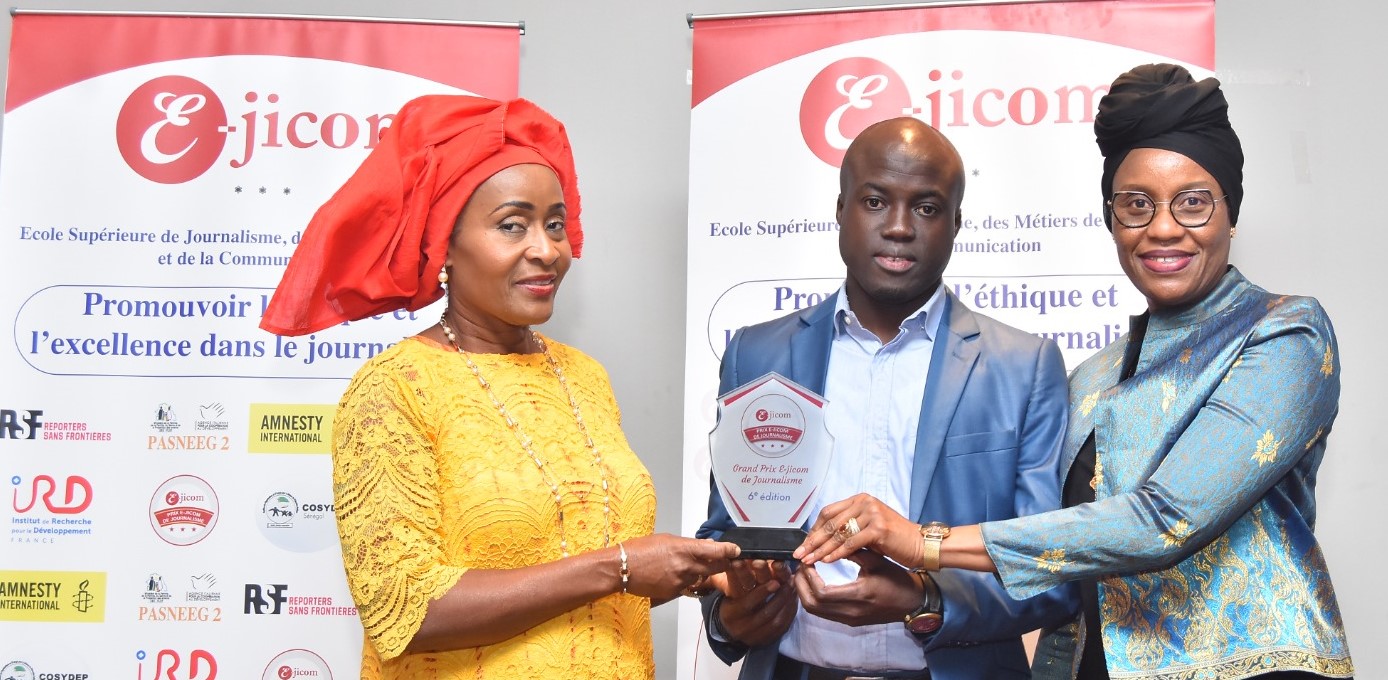 Prix E-jicom de Journalisme : Ibrahima Dione remporte le Grand prix 1 Ibrahima Dione laureat du Grand Prix Ejicom de Journalisme