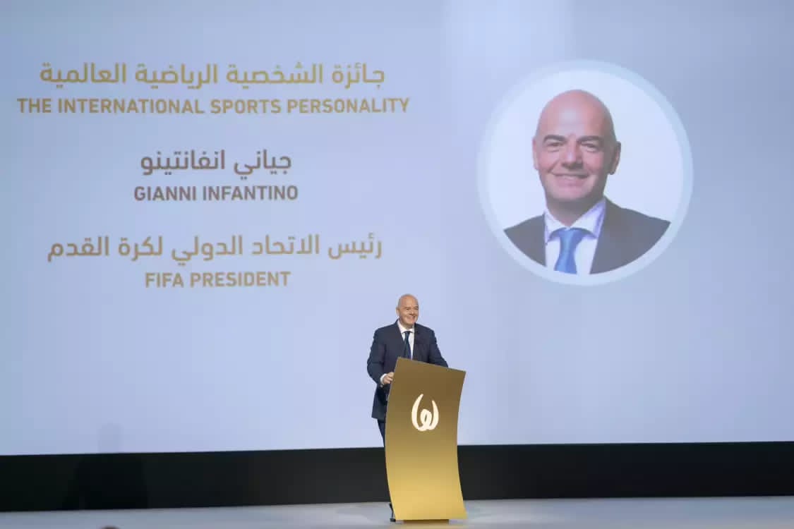 Gianni Infantino reçoit le prix de la personnalité sportive de l'année à Dubaï 1 IMG 20240110 WA0168