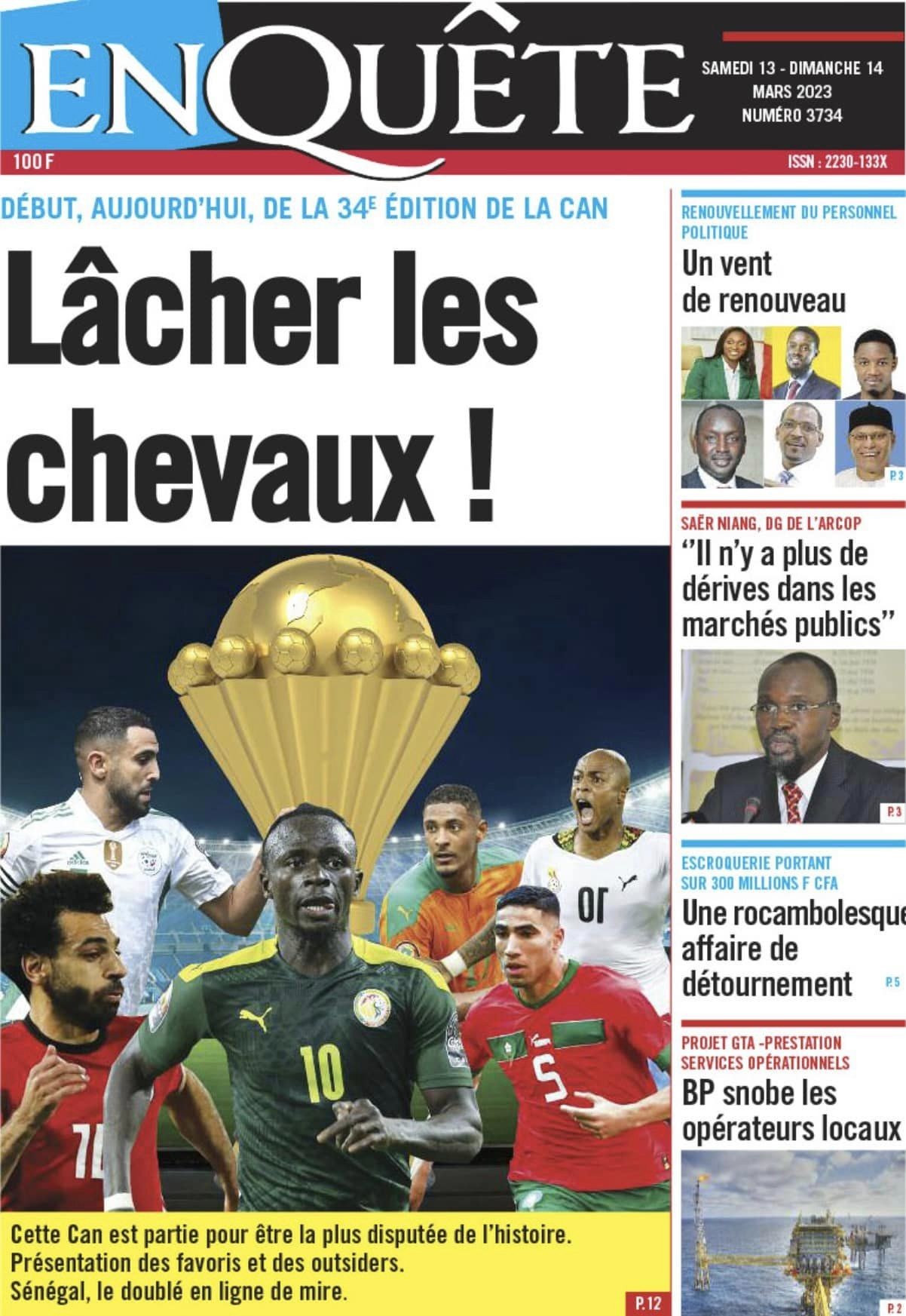 Revue de presse : La CAN en Côte d'Ivoire à la UNE des quotidiens 2 can