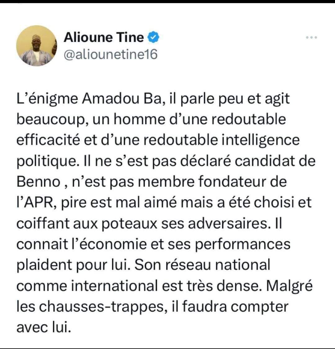 Amadou Ba béni, les faucons maudits…ça sent bon pour 2024 3 amadou