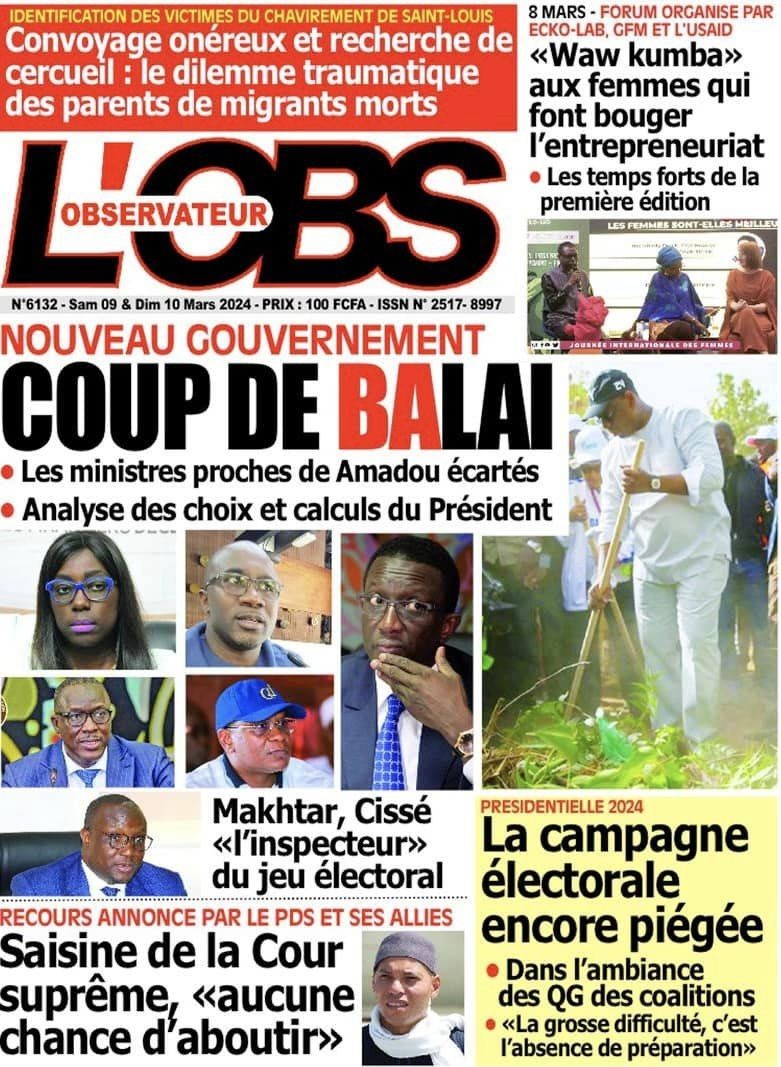 Revue de presse...Les quotidiens commentent le dernier remaniement 2 quotidien