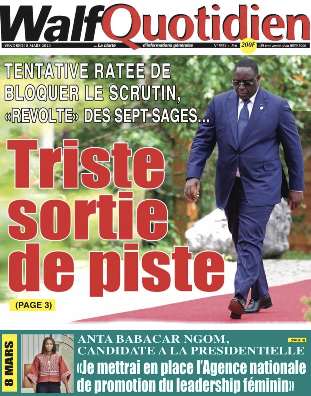 Revue de presse...Les quotidiens commentent le dernier remaniement 3 quotidien